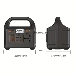 Портативна електростанція 200W - LiFePO4 батарея, з функцією UPS, розеткою 220В, швидкою зарядкою PD та сонячним входом. - мініатюра 15