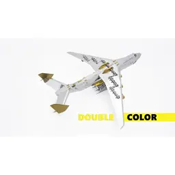 Конструктор Metal Time Колекцiйна модель Ukrainian Dream Exclusive Edition Ан-225 Мрія зібрана двокольорова (MT001EE/READY) - миниатюра 8