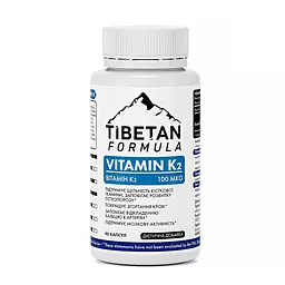 Вітамін Tibetan Formula K2 менахінон 100 мкг 90 капсул
