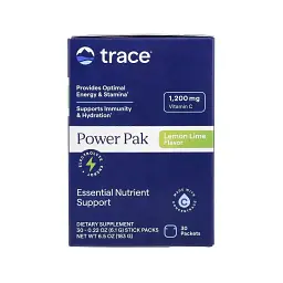Вітамінно-мінеральний комплекс Trace Електроліти, смак лимон-лайм, Electrolyte Stamina PowerPak, 30 пакетів (TMR00052) - мініатюра 4