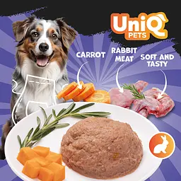 Консерви для собак UNIQ PETS DOG WET FOOD ROYAL RABBIT із кроликом, 375 г - мініатюра 4