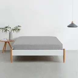 Простирадло на резинці Cosas Grey Dots 90х200х20 см (DropWhiteGrey_90x200x20) - мініатюра 2