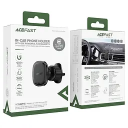 Автотримач для телефону ACEFAST D34 air outlet magnetic car holder чорний - мініатюра 2