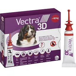 Краплі Ceva Vectra 3D від ектопаразитів для собак 40.1- 65 кг 3 піпетки х 8 мл (81671) - мініатюра 2