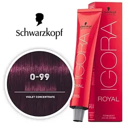 Фарба-мікстон для волосся Schwarzkopf Professional Igora Royal New, відтінок 0-99 (фіолетовий концентрат), 60 мл (2683409) - мініатюра 3