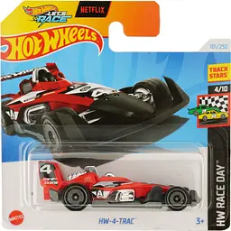 Базовая машинка Hot Wheels HW Race Day HW-4-Trac красная (5785)