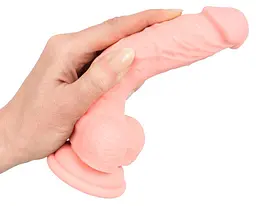 Фалоімітатор Medical Silicone Dildo 18 см тілесний - мініатюра 5