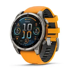 Смарт-часи Garmin Fenix 8 51 мм AMOLED Сапфір Графіт/Титан із силіконовим ремінцем QuickFit 26 мм