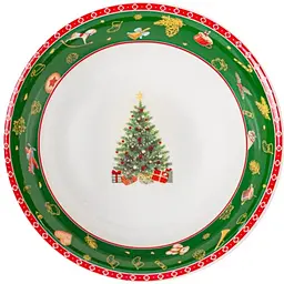 Салатник Lefard Christmas Delight, 16 см, білий із зеленим (985-149) - мініатюра 2