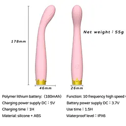 Вібратор G-точки G Spot Vibrator Pink - мініатюра 7