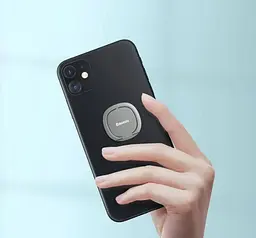 Кільце-тримач Baseus Invisible Phone Ring Holder SUYB-0S Silver - мініатюра 5
