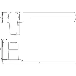 Змішувач для біде Globus Lux QUEENSLAND GLQU-0206 - мініатюра 4