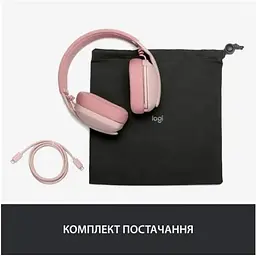 Бездротові навушники Logitech Zone Vibe 100 Wireless рожеві (981-001224) - мініатюра 5