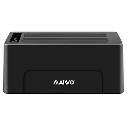 Док-станція клонувальник Maiwo для двох SSD/HDD 2.5/3.5" SATA USB 3.0 (K3082 2501) Чорна