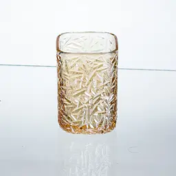 Набір склянок для напоїв Yiwu Matrix Glass 12 штук по 195 мл коричневий для лимонадів соку води коктейлів склянки скляні HP-17-44 - мініатюра 3
