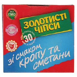 Чипси Золотисті зі смаком кропу та сметани 100 г (214723) - мініатюра 4