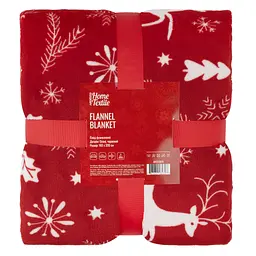 Плед ARDESTO Christmas Flannel 160х200см, 100% поліестер, олені, червоний (ART0126PB) - мініатюра 1