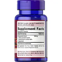 Диетическая добавка Puritan's Pride Pomegranate Extract 250 мг 60 капсул - миниатюра 2