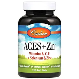 Вітаміни та мінерали Carlson Labs ACES + Zn, 120 капсул