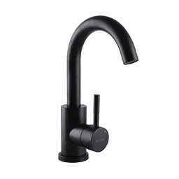 Змішувач для умивальника Globus Lux Alpen SBT1-101S-BB Чорний матовий