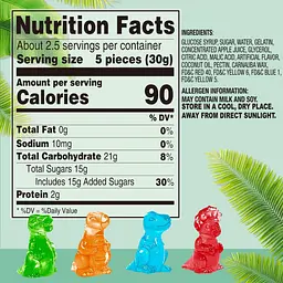 Жувальні цукерки Amos 4D Gummy Dinosaur 198г - мініатюра 8