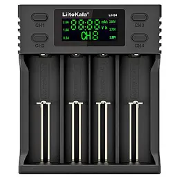 Зарядное устройство для LiitoKala , 4x(Lion/LiFePO4/NiMH/NiCd), Auto Polarity, Display (Lii-S4)
