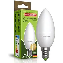 Лампочка Eurolamp LED CL 6W E14 3000K 220V (LED-CL-06143(P))