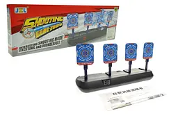 Дитячий електронний тир на 4 мішені Shooting Game JZL 3599 у коробці р.34х5,5х12см
