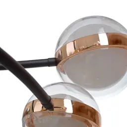 Люстра Brille молекула підвісна LED 90W WW+NW+CW BK+GD (BL-796S/10) - мініатюра 6