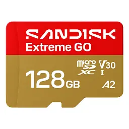 Карта пам'яті SanDisk 128GB microSDXC class 10 UHS-I Extreme GO (SDSQXGN-128G-GN6MN)