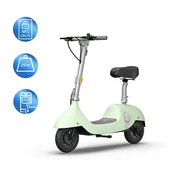 Електросамокат із сидінням OKAI Ceetle PRO EA10C зелений 10', 350(900)W, 25Km/h, 10. 4Ah, 55Km, 20%,NFC, App, 29kg
