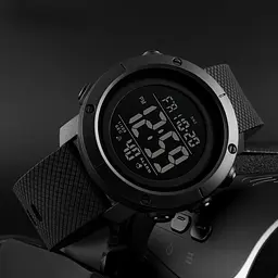 Наручний годинник чоловічий 1426BKBK All Black Skmei acs0030748 - мініатюра 2