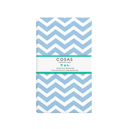 Набір простирадло на резинці Cosas Zigzag 60х120х12 см (SetSheet_White_ZigLBlue_120x60) - мініатюра 2