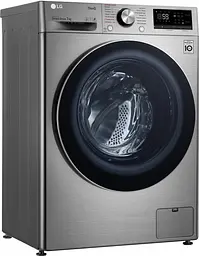 Пральна машина LG з фронтальним завантаженням F2V9HS9T, 7кг, 1200, A+++-20%, Пар, глибина 45см, Дисплей, Інвертор, Сріблястий (F2V9HS9T) - мініатюра 2