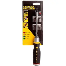 Викрутка реверсивна Stanley FatMax Multibit з тріщаткою насадки 12 шт. (FMHT0-62690) - мініатюра 4