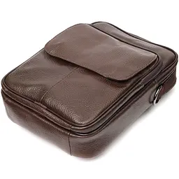 Шкіряна чоловіча сумка Vintage 19х25х6,5 см sum0023577 - мініатюра 3