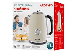 Електрочайник Ardesto Vintage Dream Strix метал 1.8 л бежевий глянцевий (EKL-F410BG) - мініатюра 9