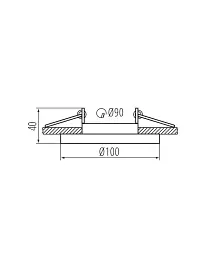 Кільце точкового світильника Kanlux 38362 ARET 1x10W IP20 чорне - мініатюра 3