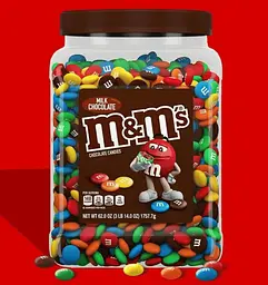 Драже M&M's Chocolate Candy Bulk Jar Milk Chocolate 1757.7 г - мініатюра 2