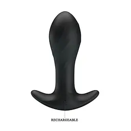 Анальна пробка - Pretty Love Anal Plug Massager Black - мініатюра 2