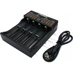 Зарядний пристрій для акумуляторів Liitokala 4 Slots, LCD дисплей, Li-ion/Ni-MH/Ni-Cd/AA/ААA/AAAA/С (lii-402)