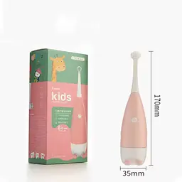 Дитяча електрична зубна щітка Пінгвінчик Focus Kids. Рожева - мініатюра 6