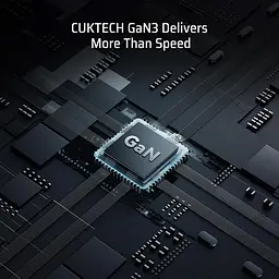 Мережевий зарядний пристрій CUKTECH 65W GaN 2C1A Grey (AD653CEU) [171982] - мініатюра 7