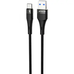 Кабель Proove Light Silicone Plus USB to Type-C 3A (1m) black