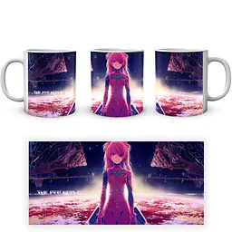 Кухоль GeekLand Evangelion Євангеліон Аска EVA 002.11 330 мл білий - мініатюра 4