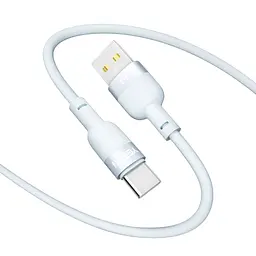 Кабель для заряджання та обміну даними USB Yoki YK-SI50 SILICONE Series USB/Type C 60W 3A/20V 1.2 м Синій - мініатюра 4