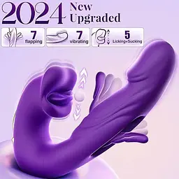 Вібратор 3в1 Pretty Love Night Lover 19 режимів силіконовий Червоний - мініатюра 6