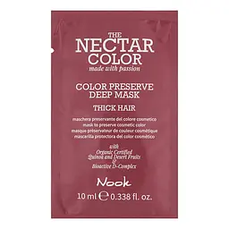 Маска "Стійкість кольору" для жосткого волосся Nook THE NECTAR COLOR 10 мл