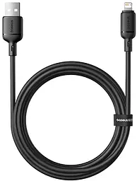 Кабель Baseus Silky Series Fast Charging Cable USB to iP 2.4A 2m Black - мініатюра 3