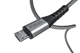 Pixus Flex Micro USB кабель Gray - мініатюра 4